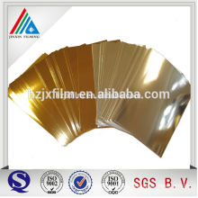 6~150mic Water Proof Gold or Silver Metallized PET Film for Paper Lamination